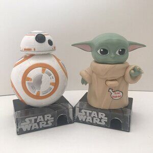 Star Wars Candy Dispensers BB8 and Baby Yoda Dispensers ONLY Baby Yoda has Sound